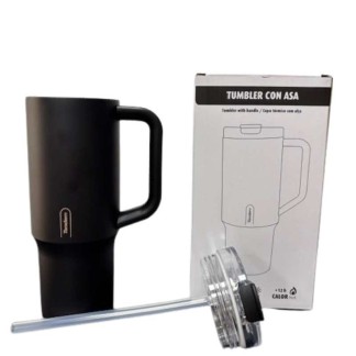 TUMBLER BOTELLA TERMO 1000ML NEGRO TANDEM 991322