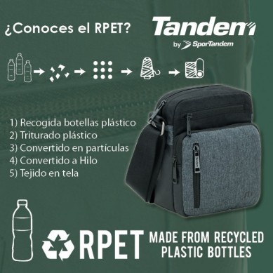 BANDOLERA M1 NEGRA Y GRIS TANDEM 268264