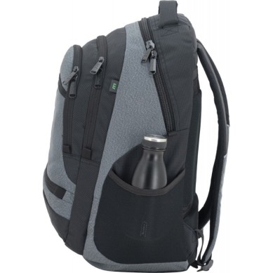 MOCHILA  DOBLE CUERPO OXFORD/AC NEGRA  GRIS 361064