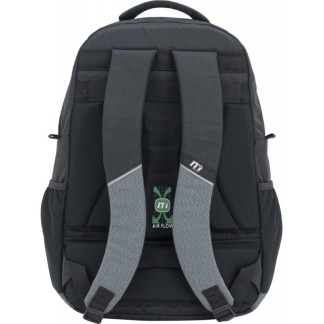 MOCHILA  DOBLE CUERPO OXFORD/AC NEGRA  GRIS 361064