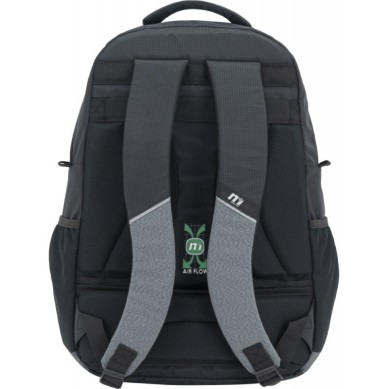 MOCHILA  DOBLE CUERPO OXFORD/AC NEGRA  GRIS 361064