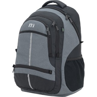 MOCHILA  DOBLE CUERPO OXFORD/AC NEGRA  GRIS 361064