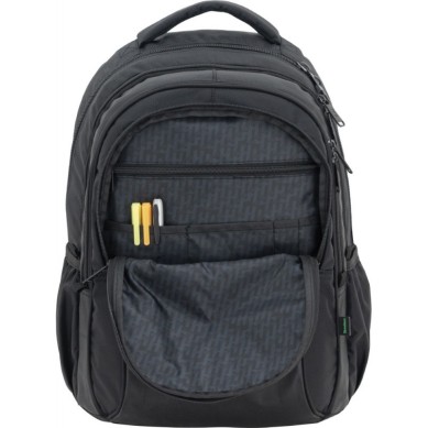 MOCHILA  DOBLE CUERPO OXFORD/AC NEGRA  GRIS 361064