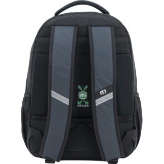 MOCHILA  DOBLE CUERPO OXFORD/AC NEGRA  GRIS 361064