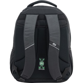 MOCHILA  DOBLE CUERPO OXFORD/AC NEGRA  GRIS 361064