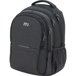MOCHILA  DOBLE CUERPO OXFORD/AC NEGRA  GRIS 361064