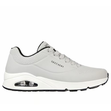 SKECHERS UNO STAND ON AIR HOMBRE 52458/LGBK GRIS
