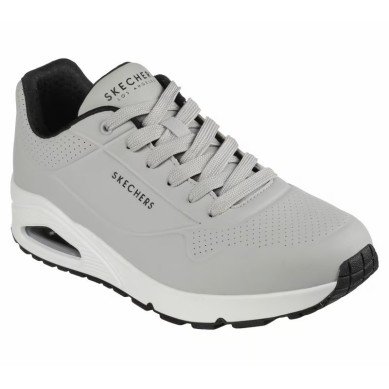 SKECHERS UNO STAND ON AIR HOMBRE 52458/LGBK GRIS