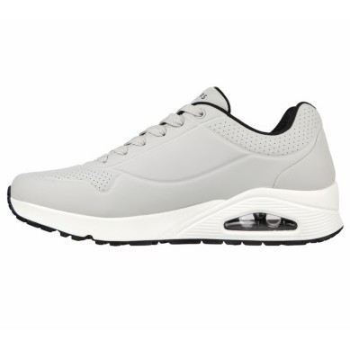 SKECHERS UNO STAND ON AIR HOMBRE 52458/LGBK GRIS