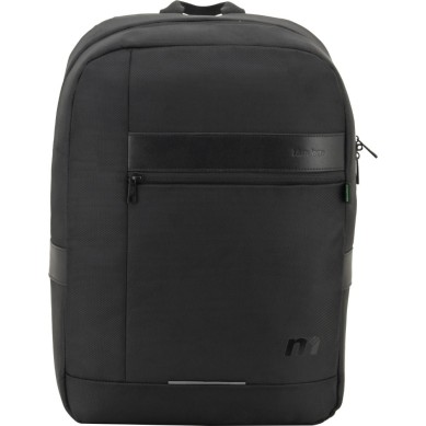 MOCHILA  DOBLE CUERPO OXFORD/AC NEGRA  GRIS 361064