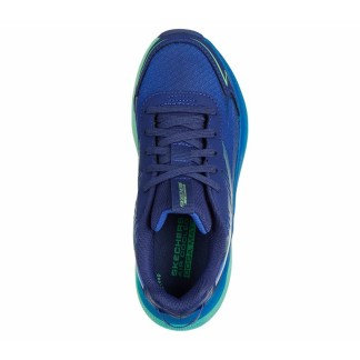 SKECHERS NIÑO MAX CUSHIONING ASCENDER 404023L/NVLM AZUL Y VERDE