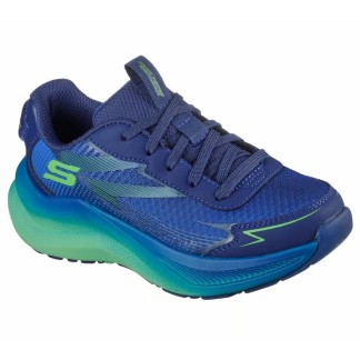 SKECHERS NIÑO MAX CUSHIONING ASCENDER 404023L/NVLM AZUL Y VERDE