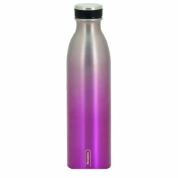 BOTELLA TÉRMICA 750ML 611619 PLATA Y MORADO