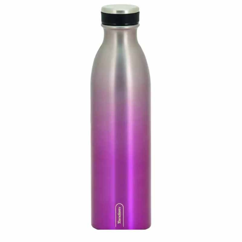 BOTELLA TÉRMICA 750ML 611619 PLATA Y MORADO