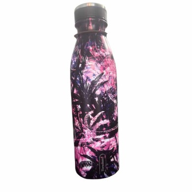 BOTELLA TÉRMICA 500ML NEGRA ROSA 611657