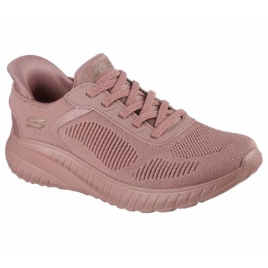ZAPATILLA MUJER  SKECHERS SLIP-INS BOBS SQUAD ROSA 117497 ROS