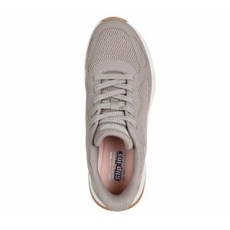 ZAPATILLA MUJER  SKECHERS SLIP-INS BOBS SQUAD 4 STAPLE LOOK MARRÓN 117624 TPE