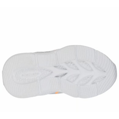 ZAPATILLA SKECHERS BEBE PLATA Y NARANJA LUCES METEOR 401498N SLOR