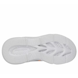 ZAPATILLA SKECHERS NIÑO PLATA Y NARANJA LUCES METEOR 4014987L SLOR