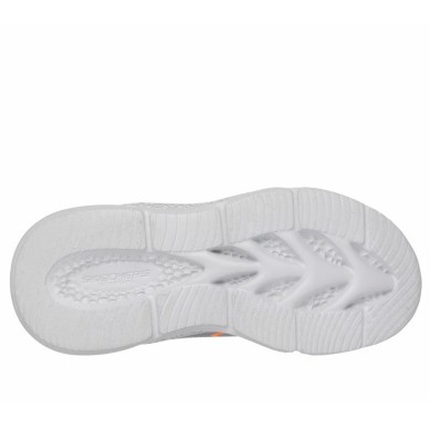 ZAPATILLA SKECHERS NIÑO PLATA Y NARANJA LUCES METEOR 4014987L SLOR
