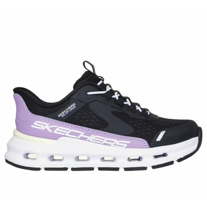 ZAPATILLA SKECHERS SLIP-INS GLIDE-STEP NIÑA 303654L/BKPR NEGRA