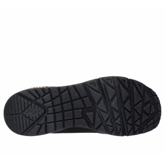 SKECHERS UNO LOVING LOVE MUJER 155506 BKRG NEGRA Y DORADO