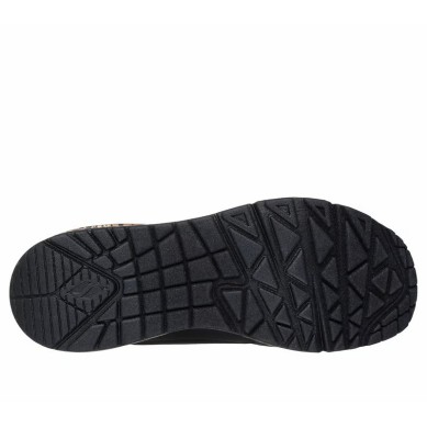 SKECHERS UNO LOVING LOVE MUJER 155506 BKRG NEGRA Y DORADO