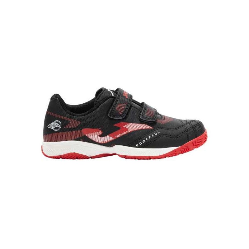 JOMA POWERFULL JR2501 NEGRA ROJA FUTBOL SALA NIÑO