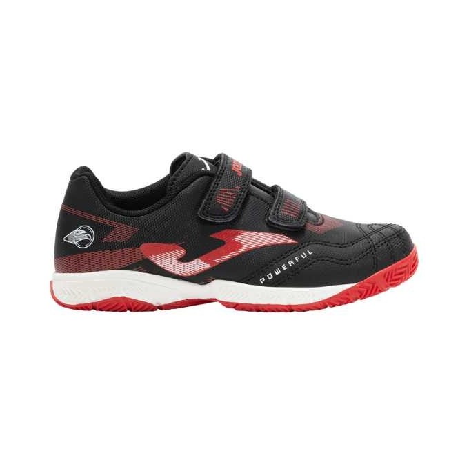 JOMA POWERFULL JR2501 NEGRA ROJA FUTBOL SALA NIÑO