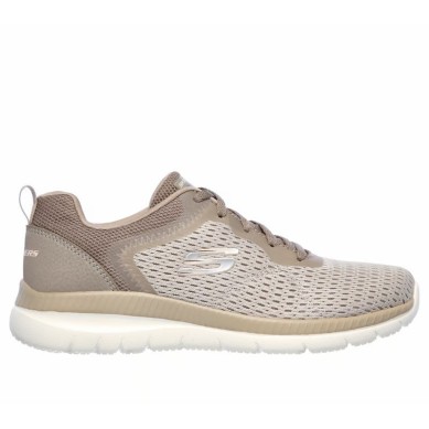ZAPATILLA SKECHERS BOUNTIFUL MUJER  12607 TPE MARRÓN CLARITO