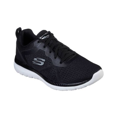 ZAPATILLA SKECHERS BOUNTIFUL MUJER  12607 BKW NEGRA