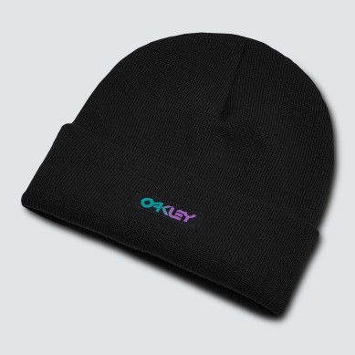 OAKLEY GORRO B1B GRADIENT PATCH BEANIE NEGRO FOS900707 02E