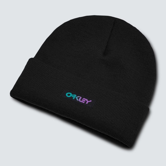 OAKLEY GORRO B1B GRADIENT PATCH BEANIE NEGRO FOS900707 02E