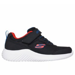 ZAPATILLAS SKECHERS BOUNDER-TECHROX NIÑO 403906L/BLK NEGRA Y ROJA
