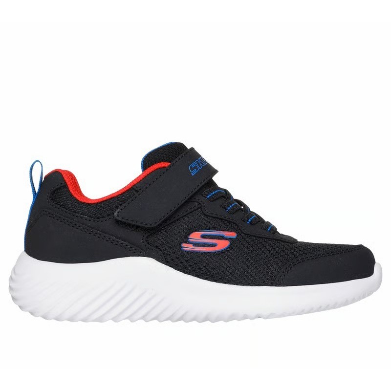 ZAPATILLAS SKECHERS BOUNDER-TECHROX NIÑO 403906L/BLK NEGRA Y ROJA