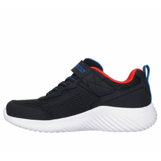 ZAPATILLAS SKECHERS BOUNDER-TECHROX NIÑO 403906L/BLK NEGRA Y ROJA