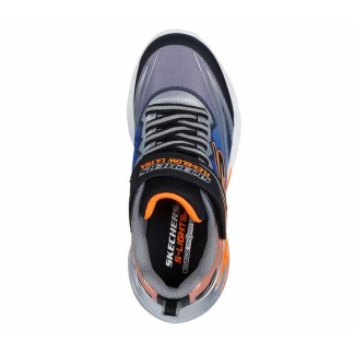 ZAPATILLA SKECHERS 400139L/BKSL LUCES NIÑO GRIS