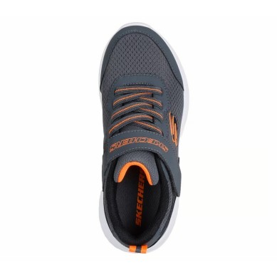 ZAPATILLAS SKECHERS BOUNDER-TECHROX NIÑO 403906L/CHAR GRIS Y NARANJA