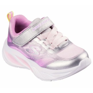 ZAPATILLAS SKECHERS COSMI GLOW 303712n SMLT LUCES BEBE ROSA