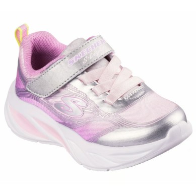 ZAPATILLAS SKECHERS COSMI GLOW 303712n SMLT LUCES BEBE ROSA