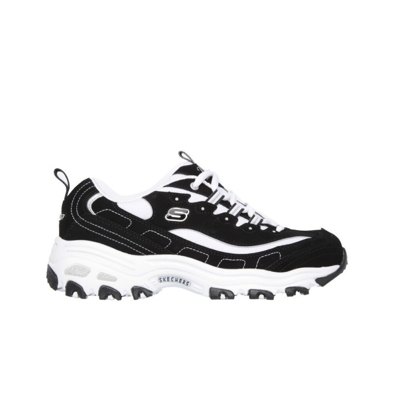 SKECHERS MUJER D´LITES BIGGEST FAN 11930/BKW NEGRA