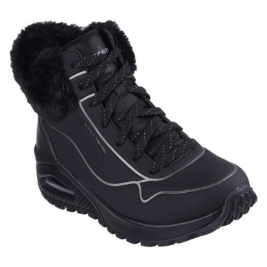SKECHERS UNO RUGGED-FALL SHIMMER MUJER 167993/BKPW NEGRA
