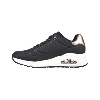 SKECHERS UNO SHIMMER AWAY MUJER 155196/BLK NEGRA PIEL
