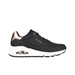 SKECHERS UNO SHIMMER AWAY MUJER 155196/BLK NEGRA PIEL
