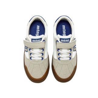 ZAPATILLA MUSTANG NIÑO EMI 81221 BLANCO GRIS