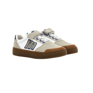 ZAPATILLA MUSTANG NIÑO EMI 81221 BLANCO GRIS