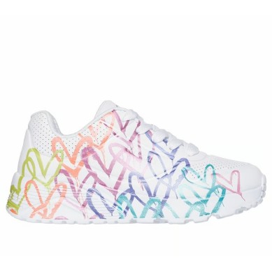 SKECHERS NIÑA BLANCA 314240l WMLT CORAZONES