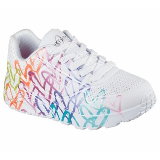 SKECHERS NIÑA BLANCA 314240l WMLT CORAZONES