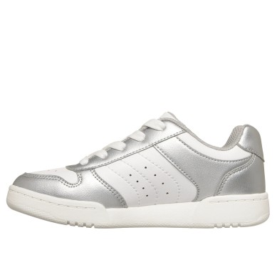 ZAPATILLA SKECHERS NIÑA PLATA BLANCA  310240L- SLW Quick Street