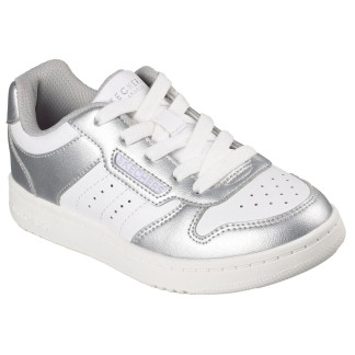 ZAPATILLA SKECHERS NIÑA PLATA BLANCA  310240L- SLW Quick Street